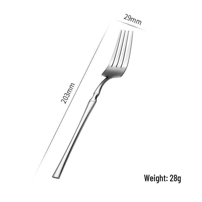 Gold 24-Piece Stainless Steel Cutlery Set: Elegant Steak Knife, Fork, and Spoon for Western Cuisine.