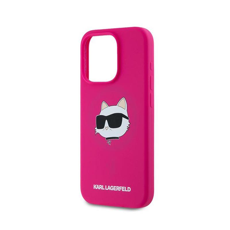 Karl Lagerfeld Silicone Choupette Head Magsafe - Etui Iphone 15 Pro (Różowy)