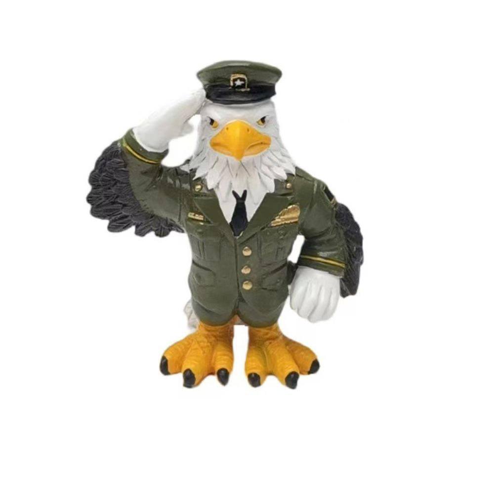 

Art Eagle Ornament Cute Animal Sculpture Crafts Eagle Statue Photography Props зелёный