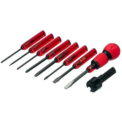 ANEX Screwdriver Set with Grip 6950 12 Sets 8-Piece Electrician's No. (Bulk Purchase)