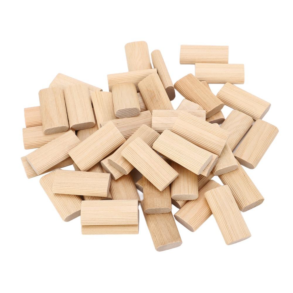 50pcs Premium Material Solid Beech Wood Tenon Sturdy Structure Beechwood Dowel Pins Woodworking