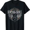 Rock  Roll Guitar Wings Music TShirt Wings Graphic Casual Tee for Concerts Parties Casual Attire Unisexs Tshirts for Summer