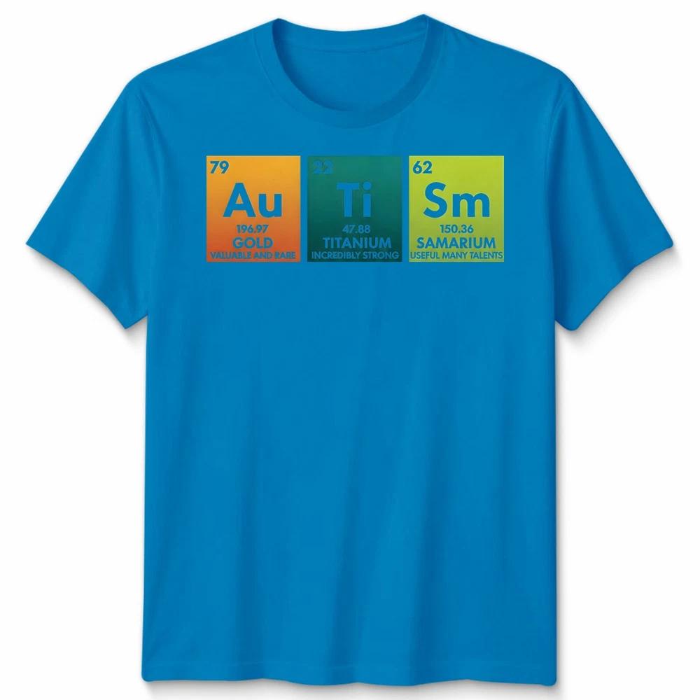 Autismus Bewusstsein Unisex Lustiges Autismus Periodensystem T-Shirt