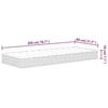 VidaXL Medium Bonnell Spring Mattress 80x200 Cm 372968