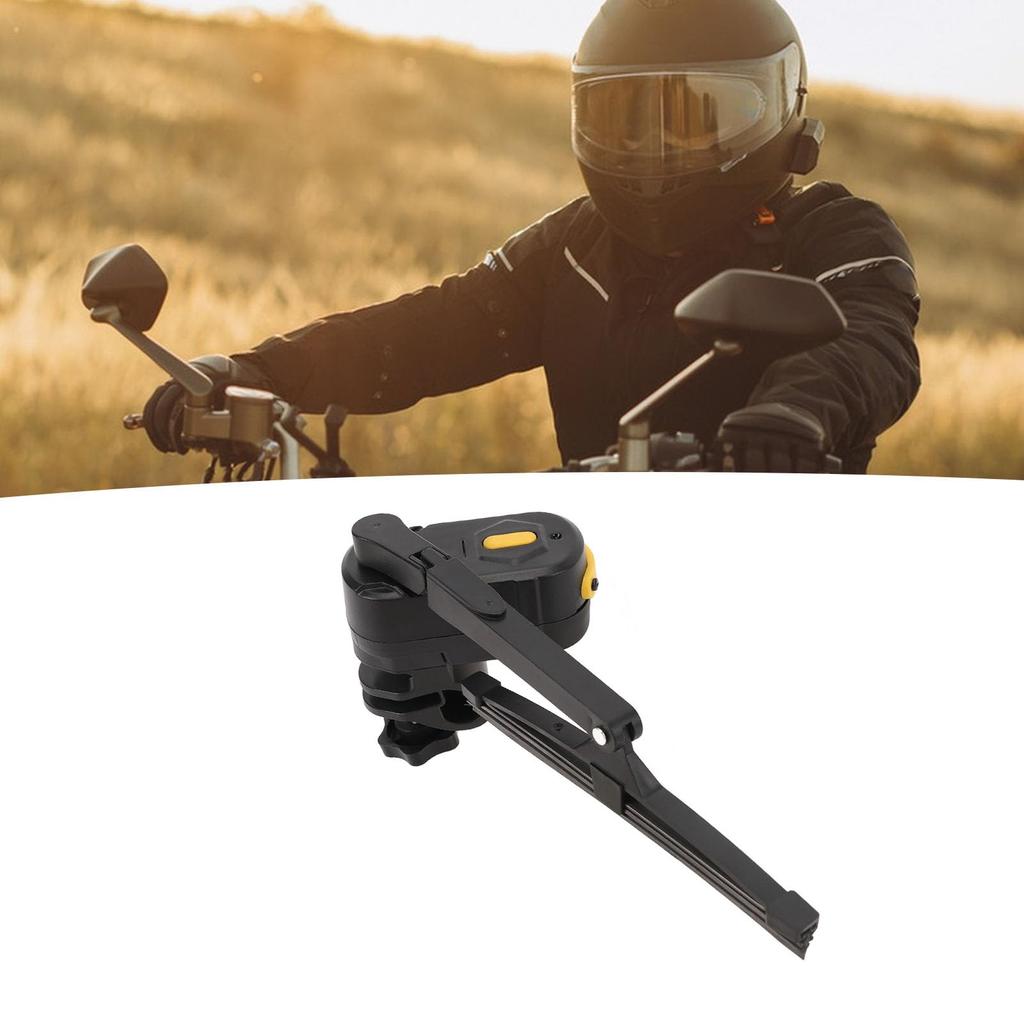 Motorcycle Helmet Visor Wiper, Universal Waterproof Electric Motorcycle Helmet Wiper, 2 Speeds 170 Cleaning Range, E-Scooter Helmet Windshield Wiper