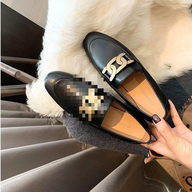 One-pedal Small Leather Shoes British Style 2025 New Flat-soled Single Shoes Women's Shoes Autumn Loafers Versatile Doudou Shoes