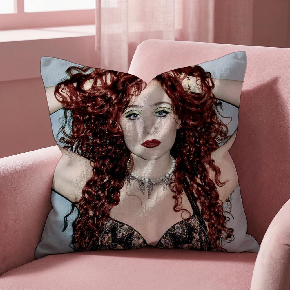 C-Chappell R-Roan Cushion Cover Multi-Scene Pillow Cover for Home & Car - Reversible, Soft & Durable for Daily Use