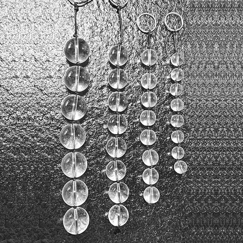 Unisex Chrysanthemum Crystal Glass Anal Plug – Couples' Adult Toy