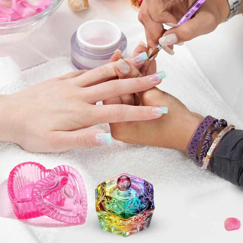 Nails Art Glass Acrylic Dappen Dish Nail Crystal Bowl Nail Liquids Crystal Cup Nail Design Tool Crystal Glass Dish