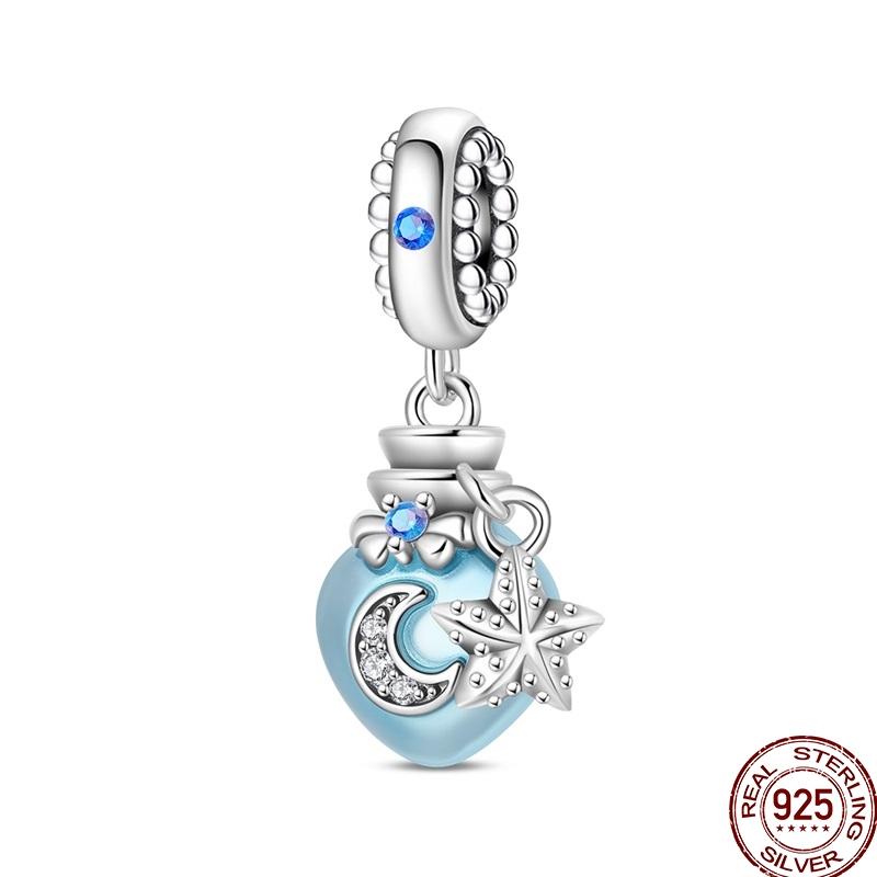 100% Copper Crown Shrimp Crab Charms Beads Butterfly Heart Birthday Pendants Fit Bracelet Jewelry Gifts Marking