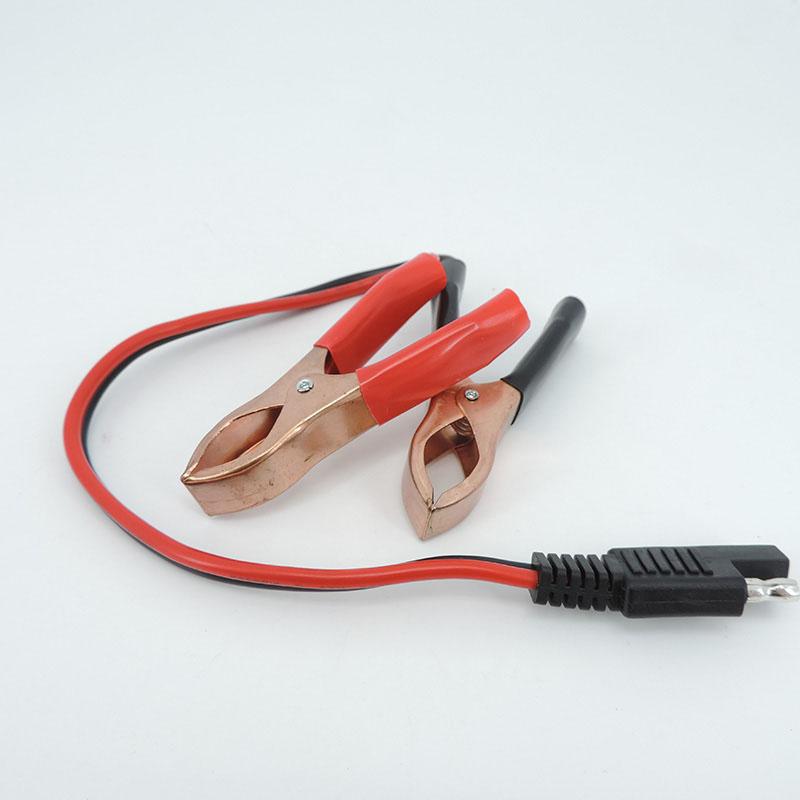 14AWG 36CM 2pinový SAE rychlospojkový konektor zástrčka na bateriové krokosvorky kabelové svorky kabel