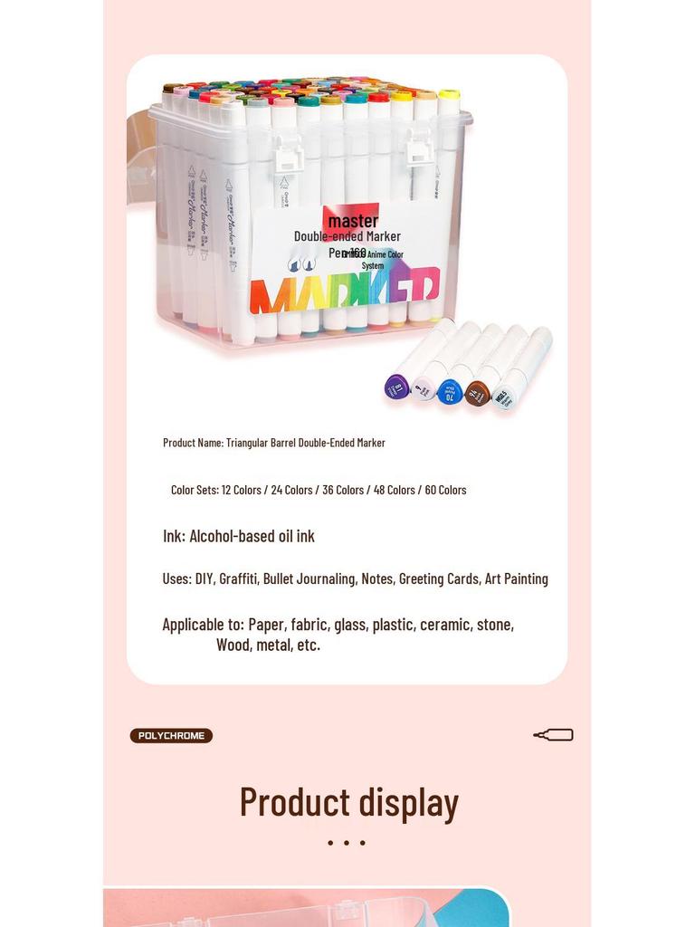 Master Dual-Tip Refillable Markers for Kids - Oil-Based Colored Pens for Art and Drawing