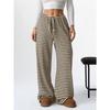 IHUASU Women's Fashion Casual Solid Color Print Pants & Capris