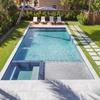 Large Family Outdoor Fiberglass Swimming Pool for Villas