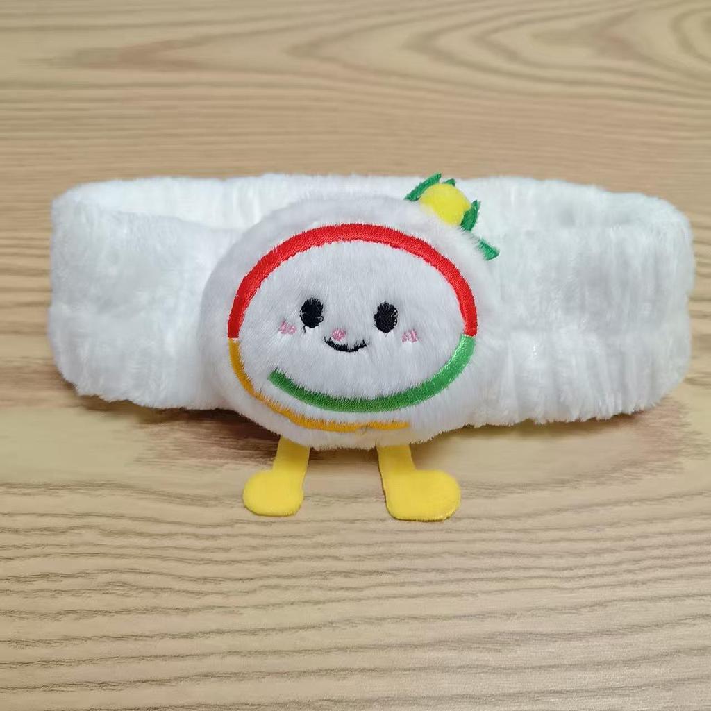 Korean Cartoon Flannel Christmas Headband - Cute Plush Hair Tie for Face Wash and Makeup