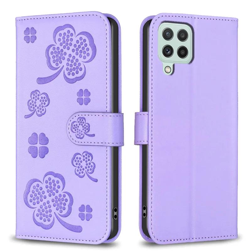 Portfel Etui z Klapką na Telefon Samsung Galaxy A12 Classic Skórzane Etui na Samsung A12 SM-A125F A42 5G A02S Slot na Kartę Tylna Klapka