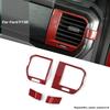 2XDashboard Side AC Vent Outlet Cover Trim For Ford F150 + Red Carbon Fiber
