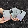 Etui z błyszczącym gradientem i pozłacaną ramką dla Samsung Z Fold 8 Ultra Fold8 szeroki Galaxy Z Fold 7 Magnetyczny zawias Ochronna osłona