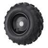 8in Rubber Vacuum Tire 17X7.00 8 17 7 8 Aluminum Alloy Rim Non Slip Textured Wheel Replacement for ATV Quad Off Road Go