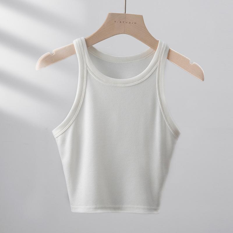 Pure Cotton Markless Outer Vest Spring and Summer New Beautiful Back Wrapping Small Suspender Without Steel Bandeach Inner Top