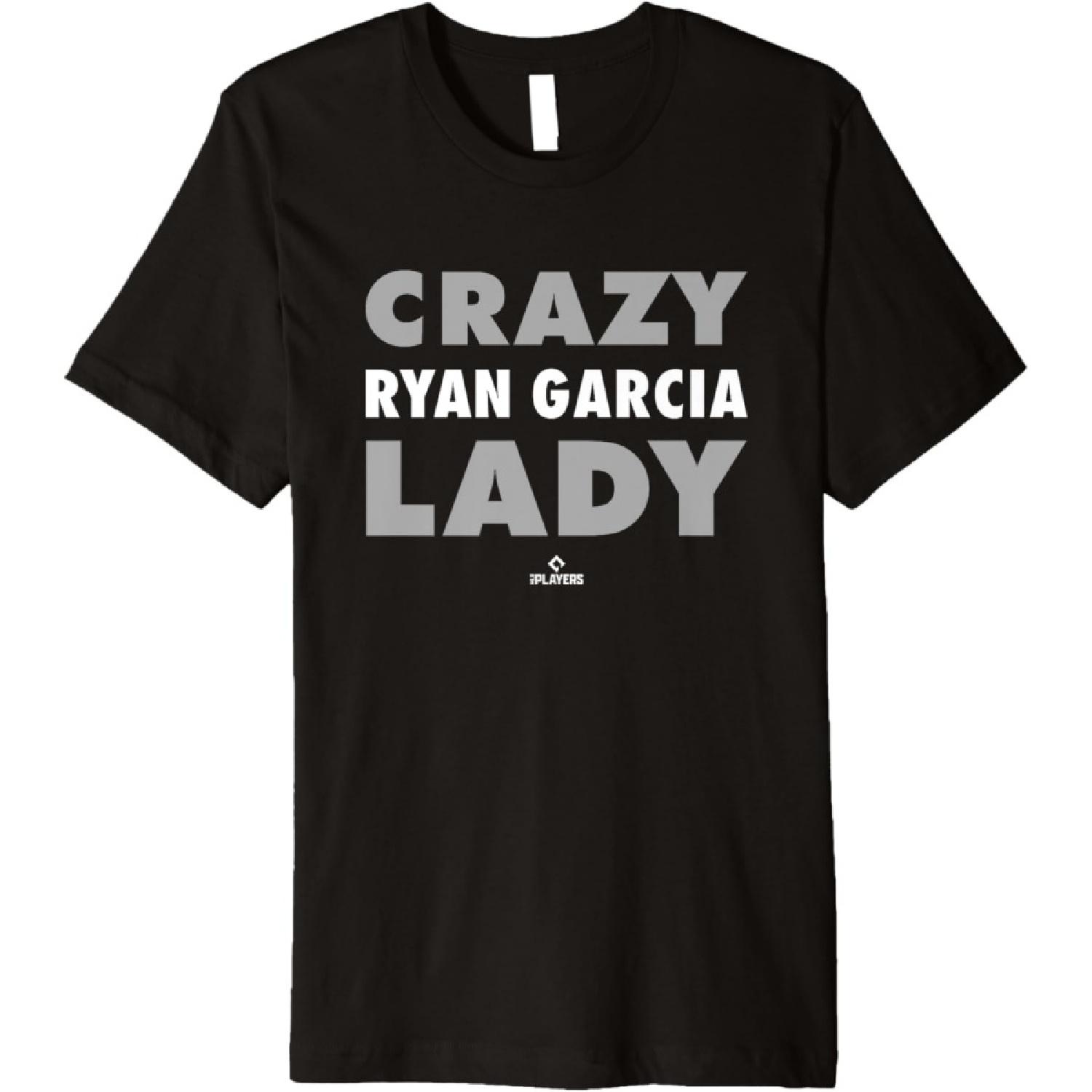 Сумасшедшая леди для Райана Гарсии Проспект Бейсбольный фанатский мерч Премиум футболка S