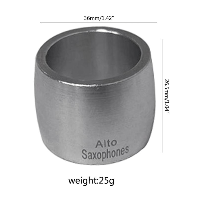 Aluminum Wide Ring Tenor Saxophone Mouthpiece Fastener Clip Compact Sax Ligatures for Tenor/Alto/Saxophone Mouthpiece