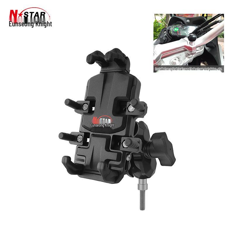 Enxing Knight Shock-Absorbing Motorcycle Phone Holder with Wireless Charging - Popular and Available.