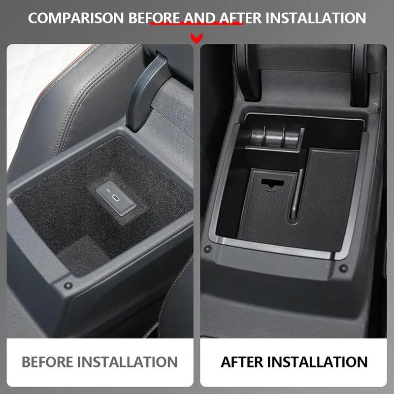 Armrest Storage Box Tray for Volkswagen VW Passat B8 Sedan Variant Alltrack 2016 2017 2018 Car Center Console Glove Holder Case