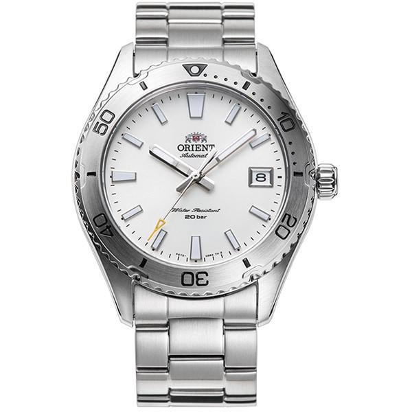 

Orient Чоловічий TRN-AC0Q03S (Чоловічий металевий ремінець SPORTS Diver Design Orient Mako 40) Круглий годинник срібний