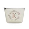 Women Circular letter Print Cosmetic Bag Toiletries Organize Travel Storage Case 6751 KTB