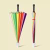24-Rib Waterproof Umbrella, Double-Sized Reinforced Long-Handle Umbrella for Men, Wind-Resistant, Extra-Large Three-Person Straight Umbrella