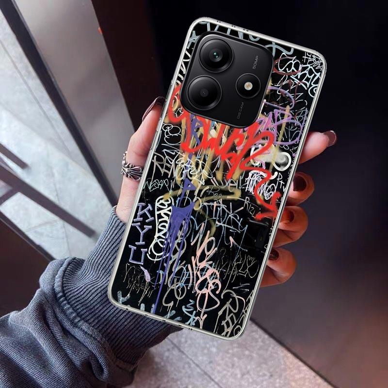 Graffiti Fashion Cool Phone Case For Xiaomi Redmi Note 15 14 14S 13 12S 12 Pro Plus 11S 11 10S 10 4G Cover 11E 11T 5G Print Fund