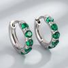 High-End Retro Zirconia Micro-Paved Round Earrings