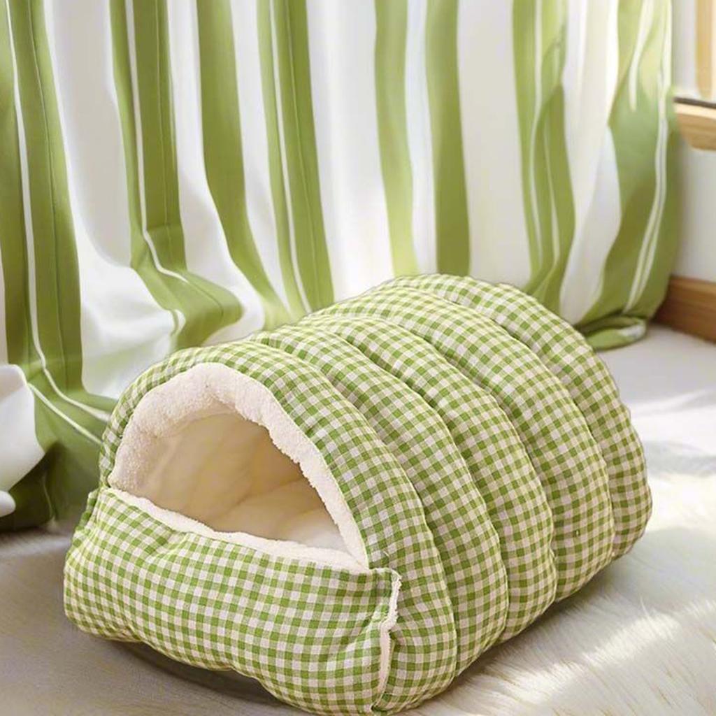 Căsuță Paturi Animale de Companie Pluș Moale Închisă Lavabilă Pat Animale de Companie Fund Îngroșat Termic Cald Confortabil Cuib Animale de Companie Pentru Câini Mici Medii Pisici