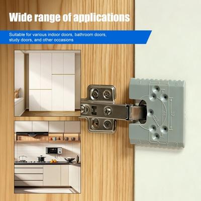 1/4Pcs Hinge Jig Door Hinge Installation Tool Speed Up Positioning Quick Fixing Locator Positioner Cabinets Accurate Alignment