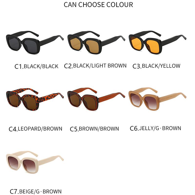 Retro Fashion Square Frame Sunglasses Vintage Women Men Brand Designer Sun Glasses Outdoor Driving Shade Man Lady Eyewear UV400