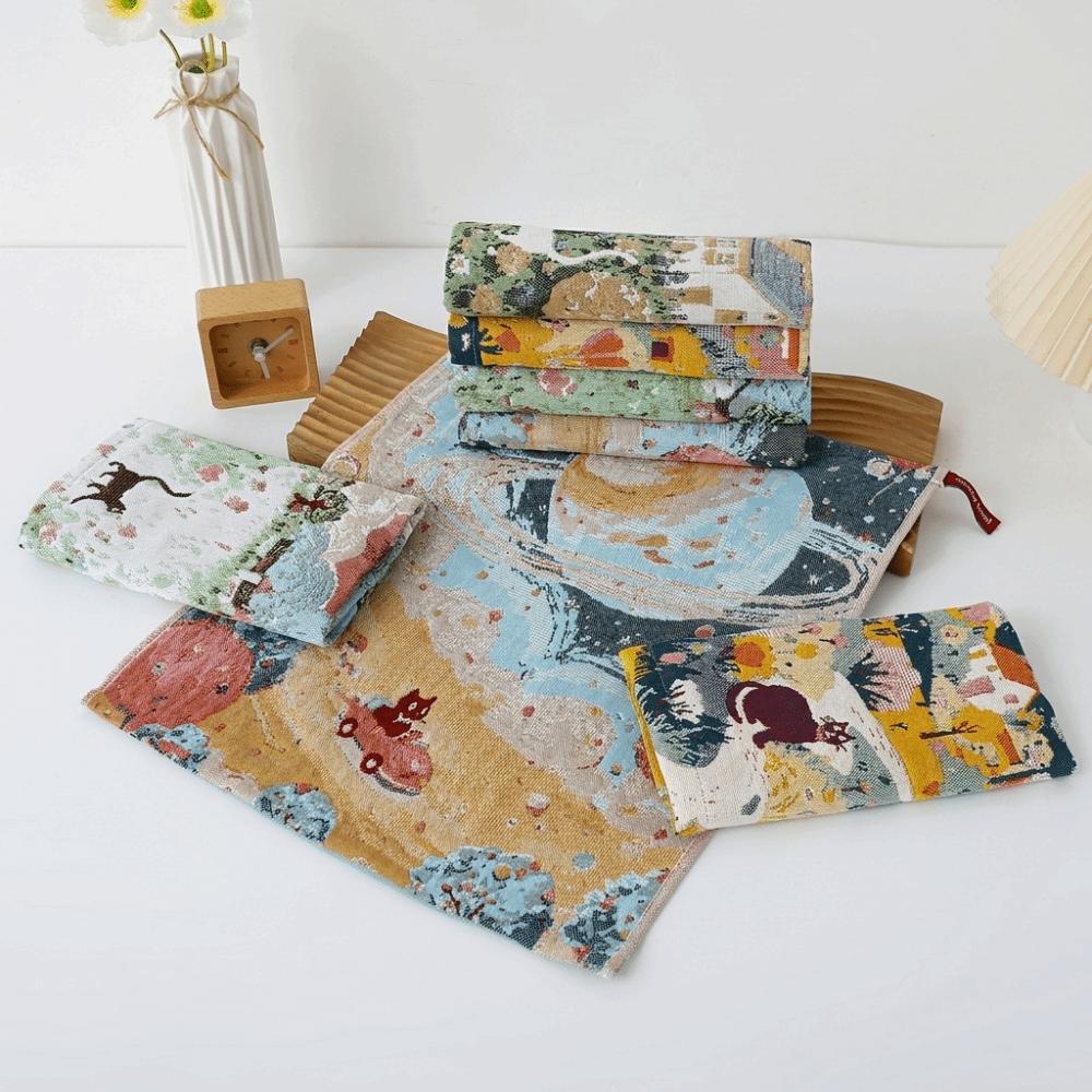 Quick Dry Kitchen Towel 4 Layer Cotton Gauze Pure Cotton Dish Cloth Tea Towel  Home Restaurant