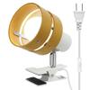 Pispoer Clip-on Light, Indirect Lighting, E26 Bulb Replaceable, Adjustable Beam Direction, Beautiful Light and Shadow, 9W Power Consumption, 5000K