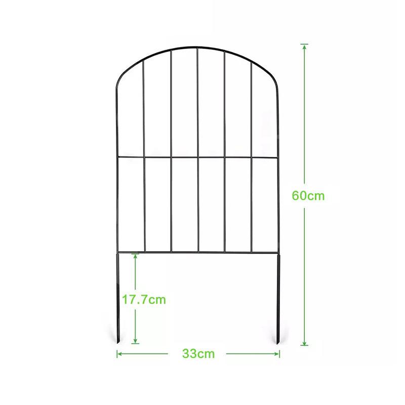 Gartenzaun 10 Paneele, 10 Fuß (L) X 24 Zoll (H.) Rostfreier Metall-Drahtrand Tierbarriere für Hund, Gartenzaun