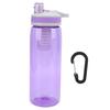 770ml Portable Filtered Water Bottle Outdoor Water Purifier for Camping Hiking Emergency