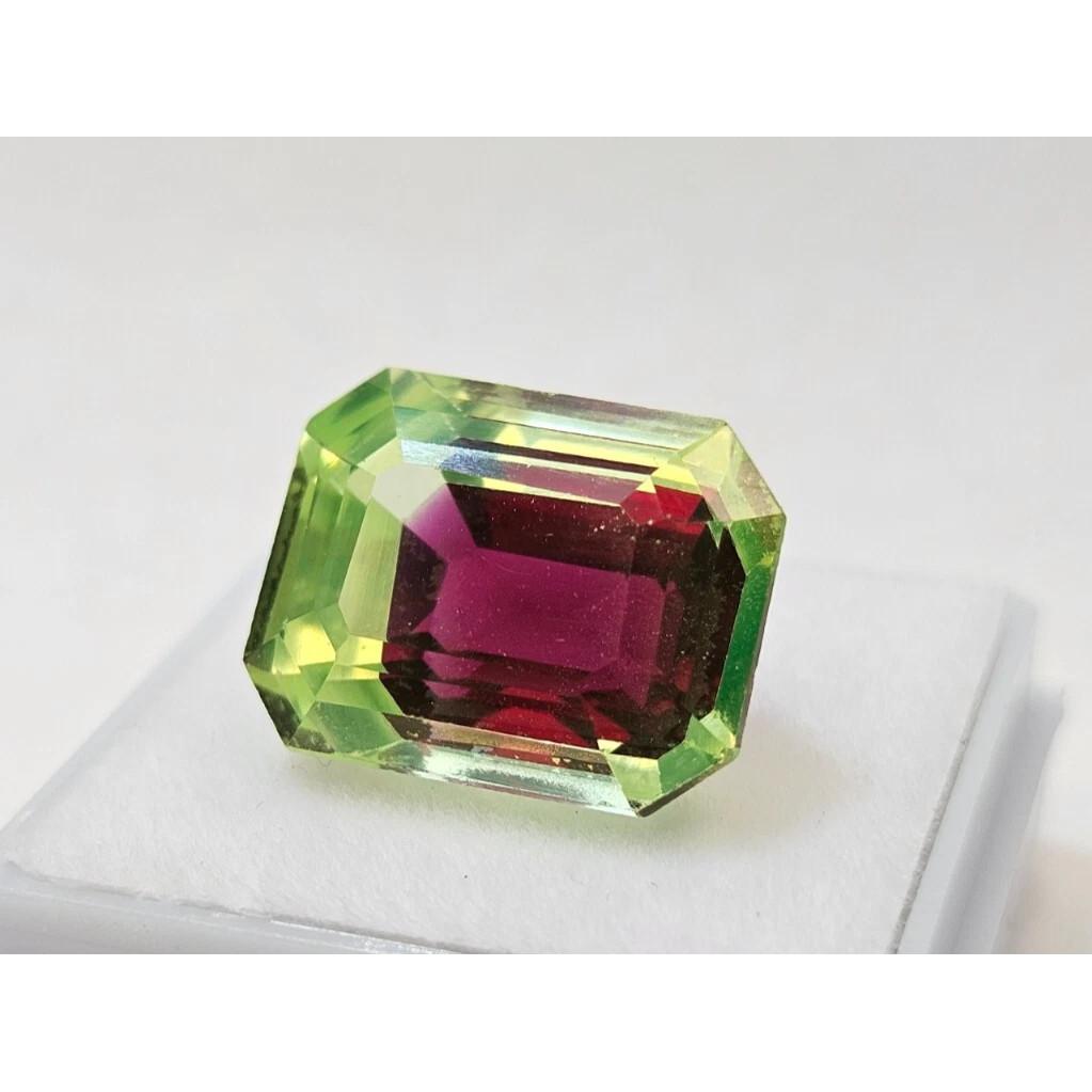 Awesome Pitambari Sapphire Natural 14+ Ct Emerald Cut Beautiful Gemstone