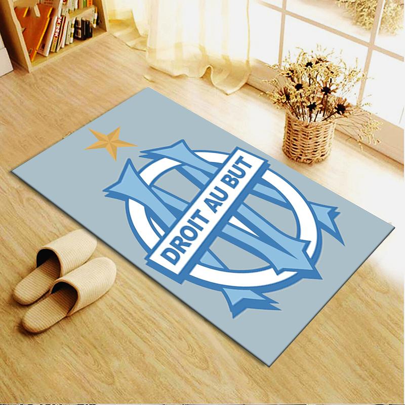 2025 New Olympique De Marseille Carpet Rug for Living Room Bedroom Home Sofa Decoration,Kids Play Non-slip Floor Mat