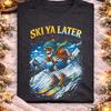 Skeleton Skiing Winter Design, Snow Mountain Ski Graphic, Funny Winter Sport Skeleton, Ski Season Humor,Salty Bones Ski Ya Later Shirt
