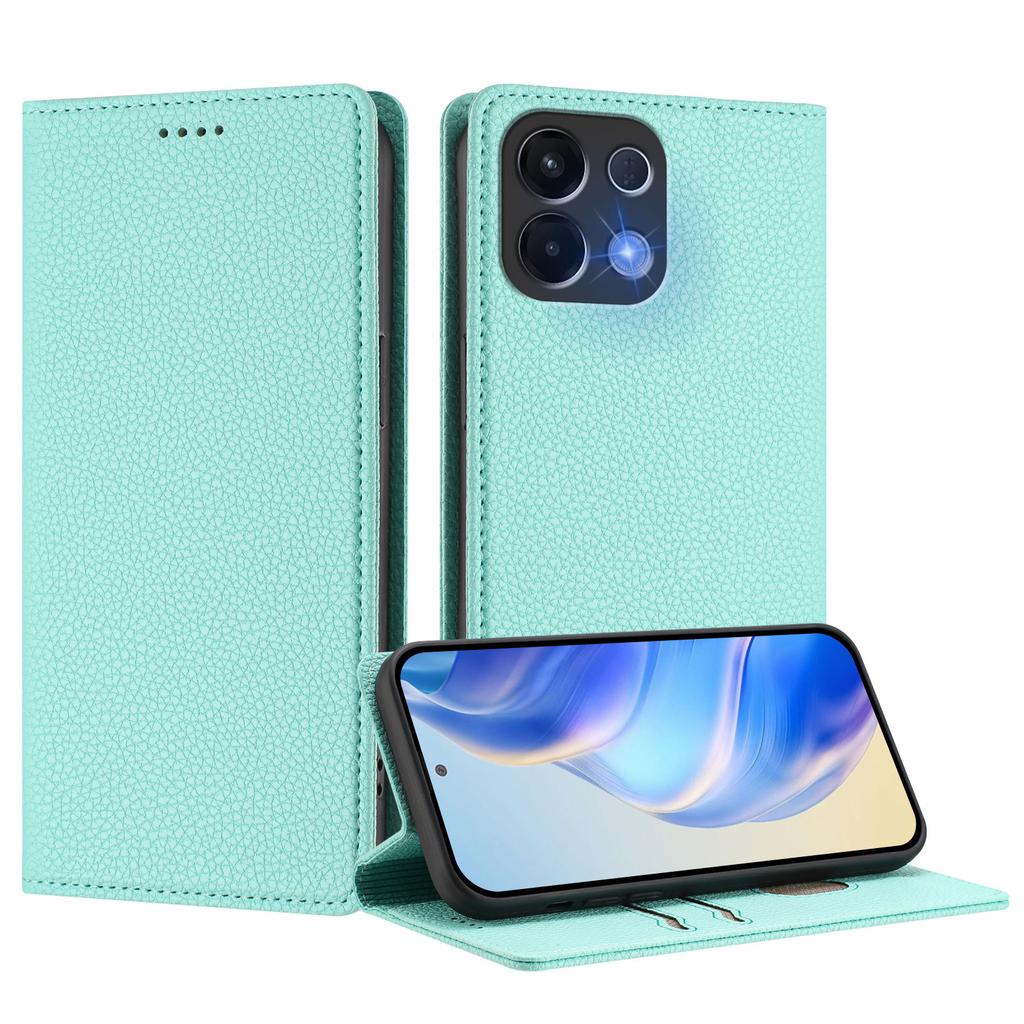 For Oppo K13 5G Wallet Case RFID Blocking Litchi Texture Leather Mobile Cover
