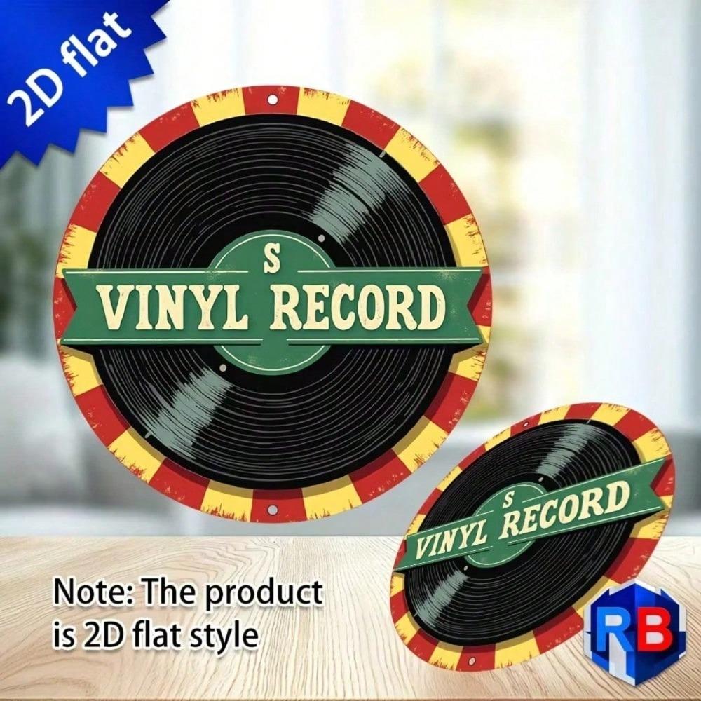 Vintage Round Metal Sign 20x20cm Aluminum Wall Art For Home Kitchen Cafe Bar Garage Decor