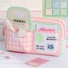 Cute Kitten Pencil Case Color-blocking Stationery Pouch Multi-functional Pen Bag  School Supplies