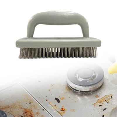 Brosse métallique de nettoyage pour l'élimination de la rouille et des scories avec manche