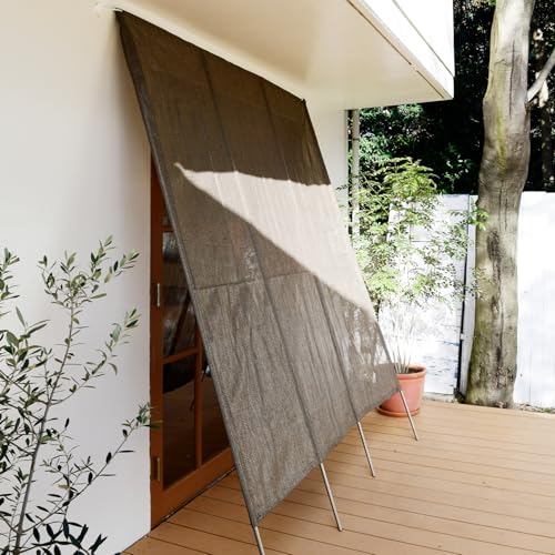 YAMAZEN Western-Style Sunshade, 200 X 300 Cm, Privacy Screen, Sunshade, Blinds, Energy-Saving, UV Protection, Brown, GYT-2030(BR)