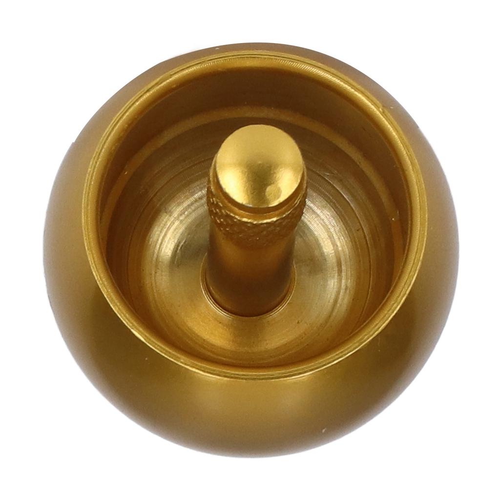 2pcs Gyroscopes Stainless Steel Automatic Flip Mushroom Shape Exquisite Metal Top with Storage Bag for Toy Gift