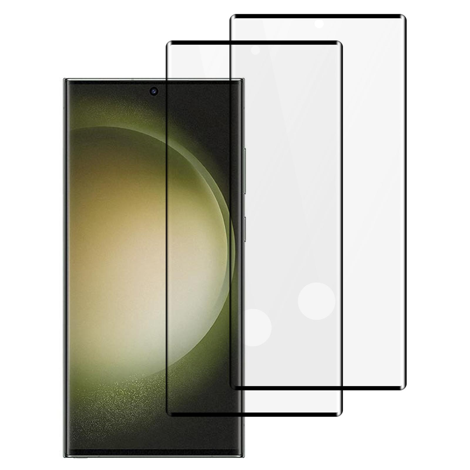 

2 шт. Защитная пленка для экрана Samsung Galaxy S23 Ultra, шелкография, 0,3 мм, HD прозрачная, из закаленного стекла A